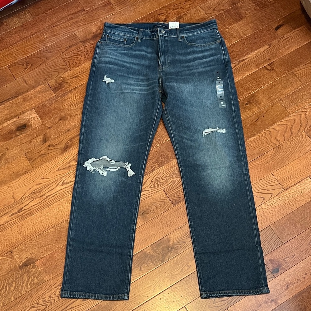 Lucky Brand Distressed Blue Jeans for Men